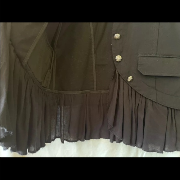JOLT, WOMEN'S BLACK MILITARY STYLE STEAMPUNK JACKET, SIZE L - Picture 5 of 8